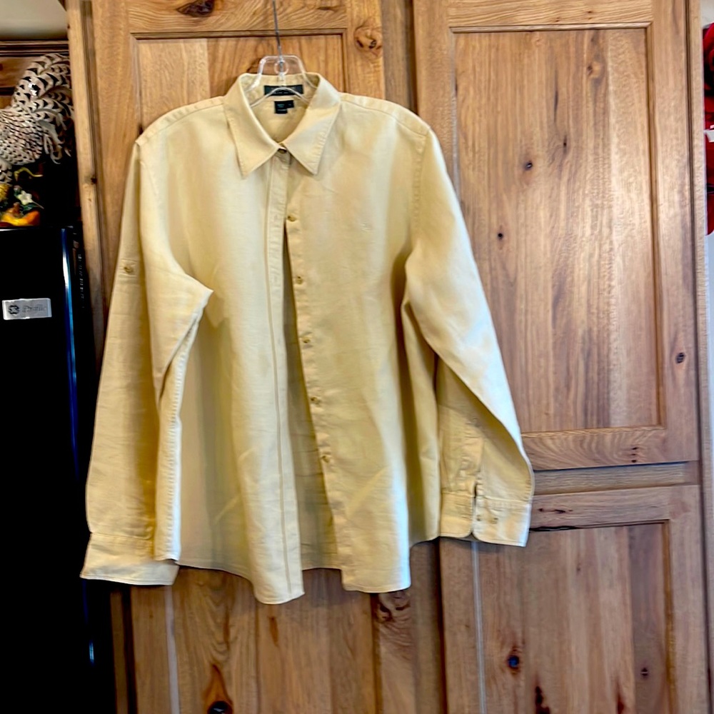 Linen tan blouse